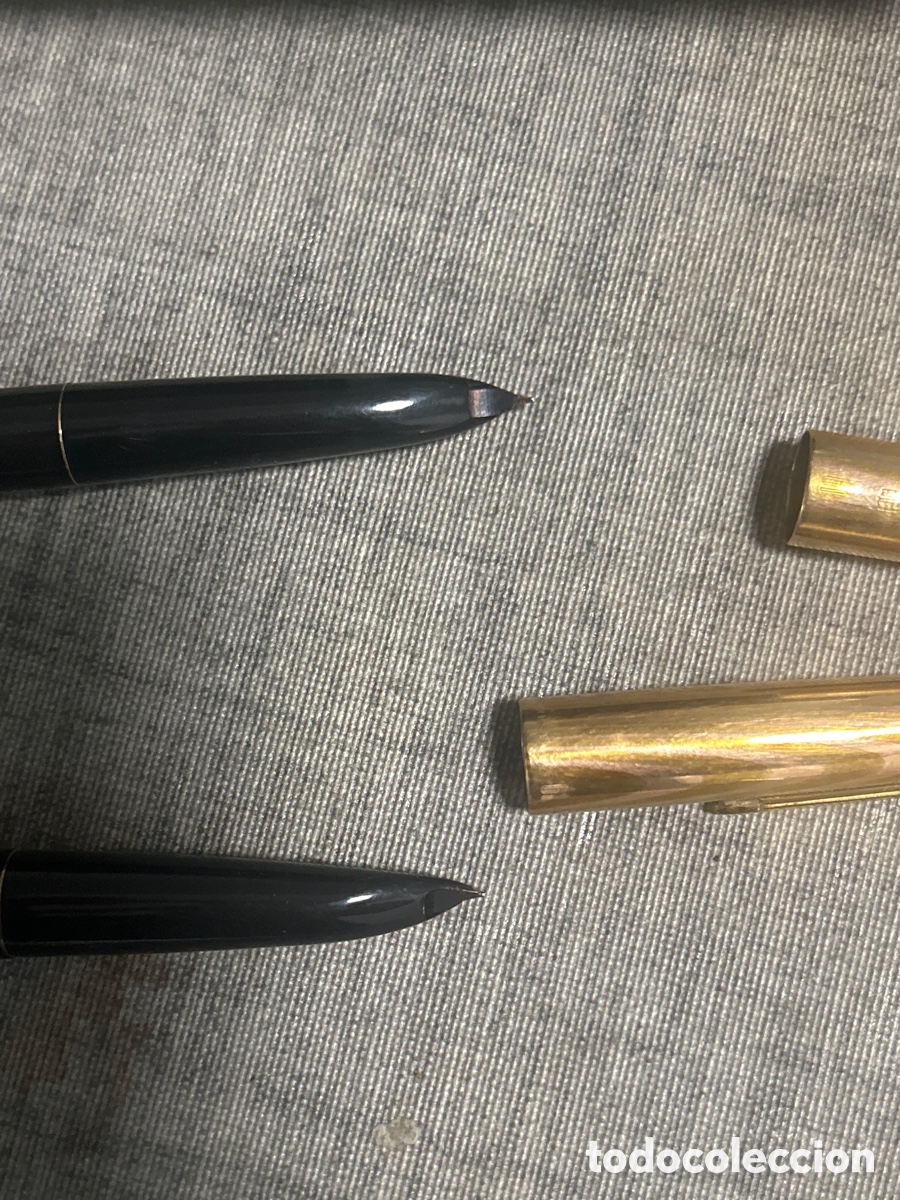 Plumas estilogr&aacute;ficas antiguas: Bol&iacute;grafos Parker 61 de oro - Foto 4