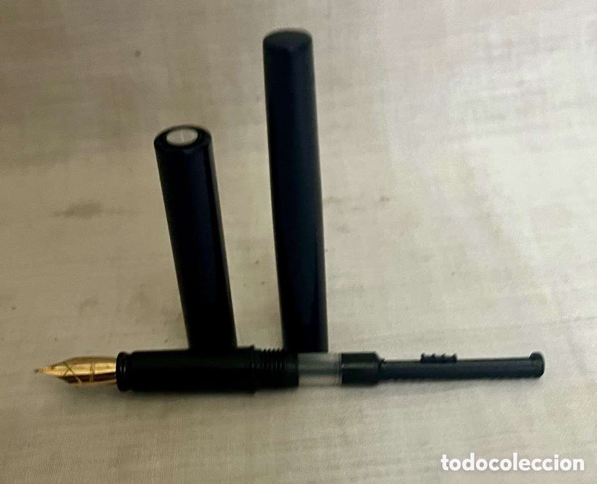 Plumas estilogr&aacute;ficas antiguas: PLUMA PARKER AZUL DE TINTERO SIN USO - Foto 8