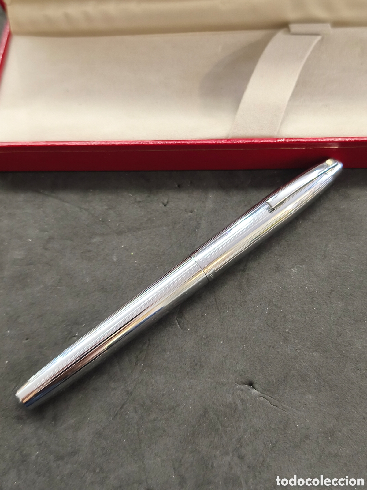 Plumas estilogr&aacute;ficas antiguas: Pluma sheaffer con caja - Foto 2