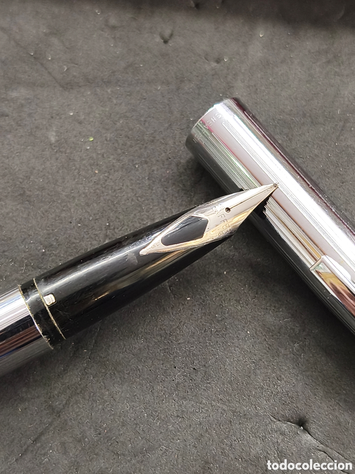Plumas estilogr&aacute;ficas antiguas: Pluma sheaffer con caja - Foto 3