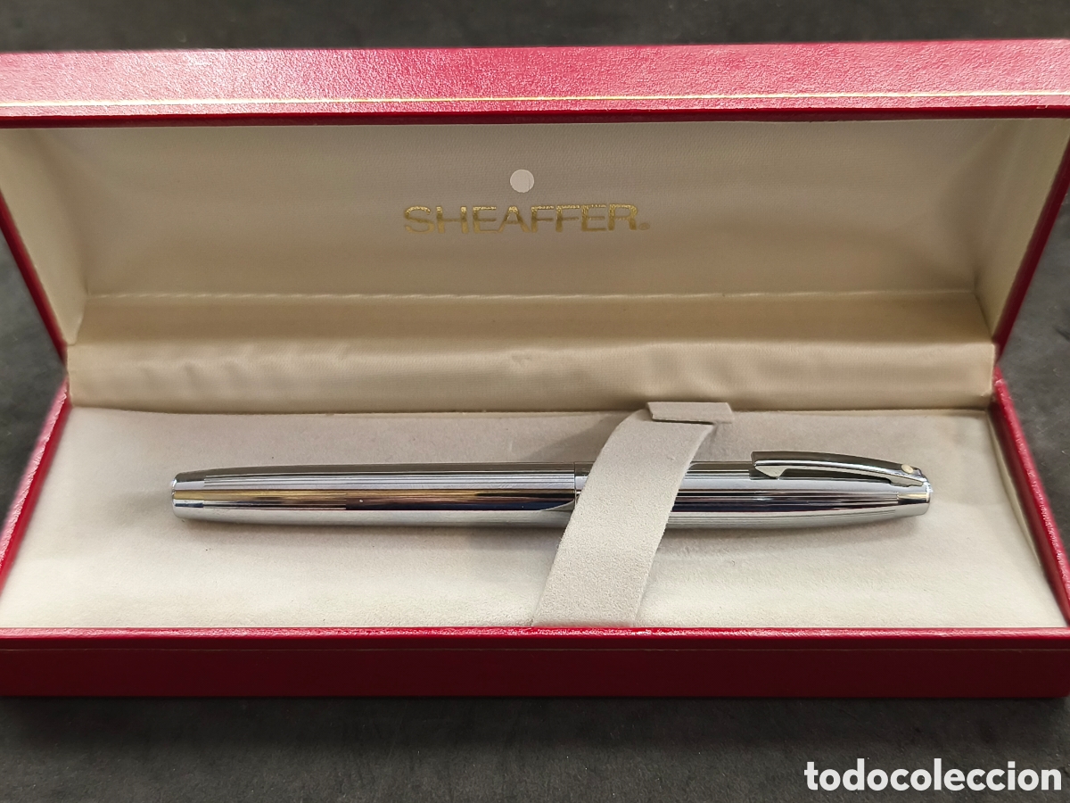 Plumas estilogr&aacute;ficas antiguas: Pluma sheaffer con caja - Foto 1