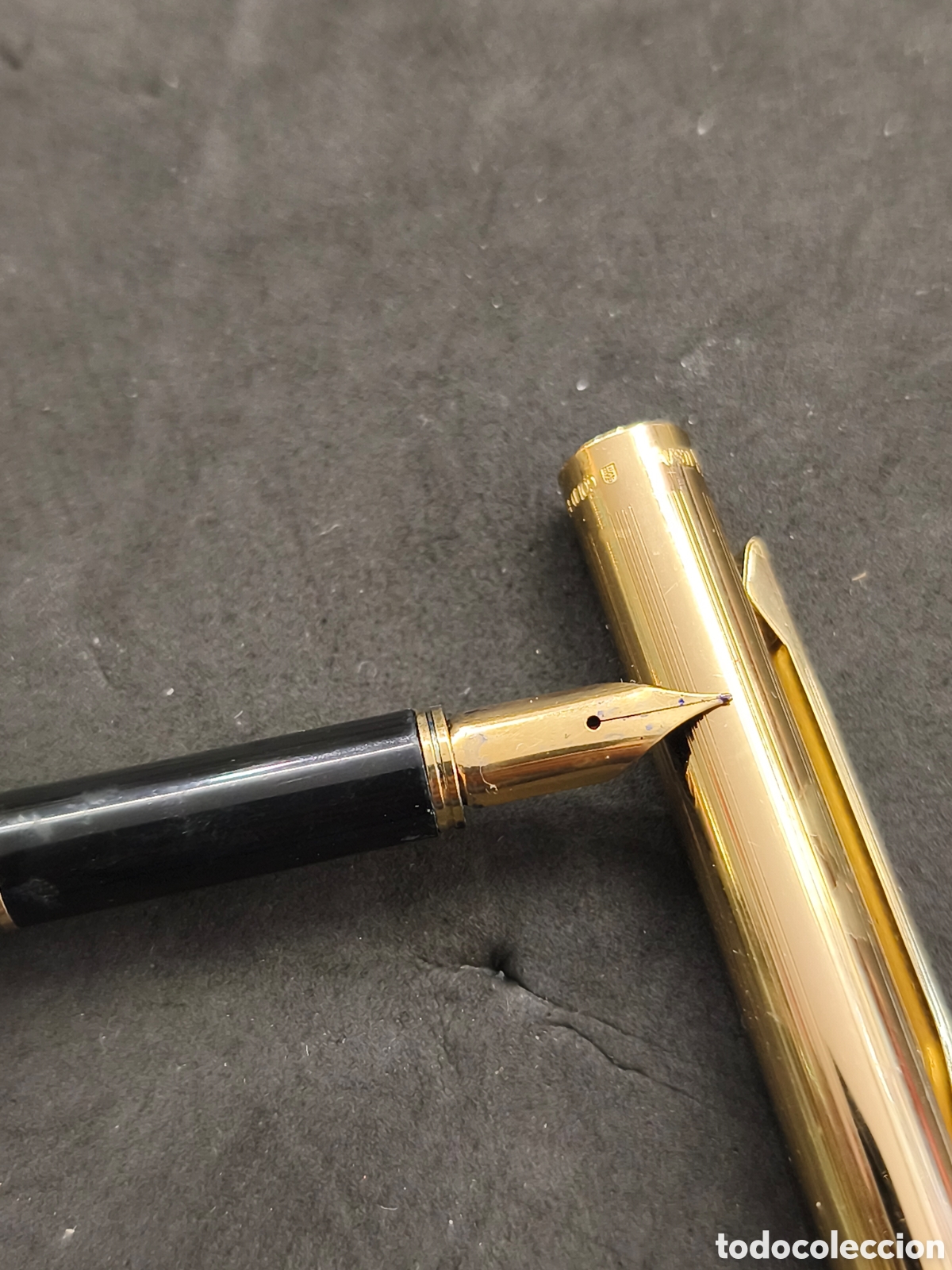 Plumas estilogr&aacute;ficas antiguas: PLuma sheaffer gold electroplated, u.s.a - Foto 2