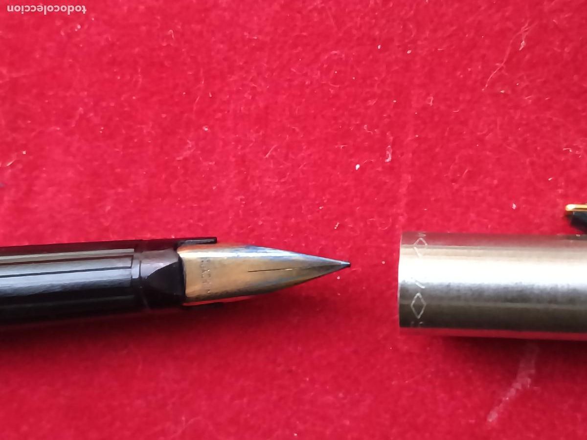 Plumas estilogr&aacute;ficas antiguas: Pluma INOXCROM en caja - Foto 3