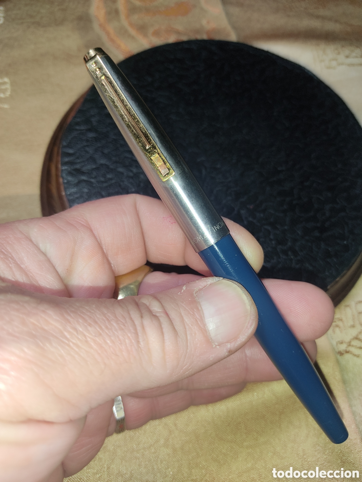Plumas estilogr&aacute;ficas antiguas: Pluma inoxcron 77 - plumin 88 oro. - Foto 6