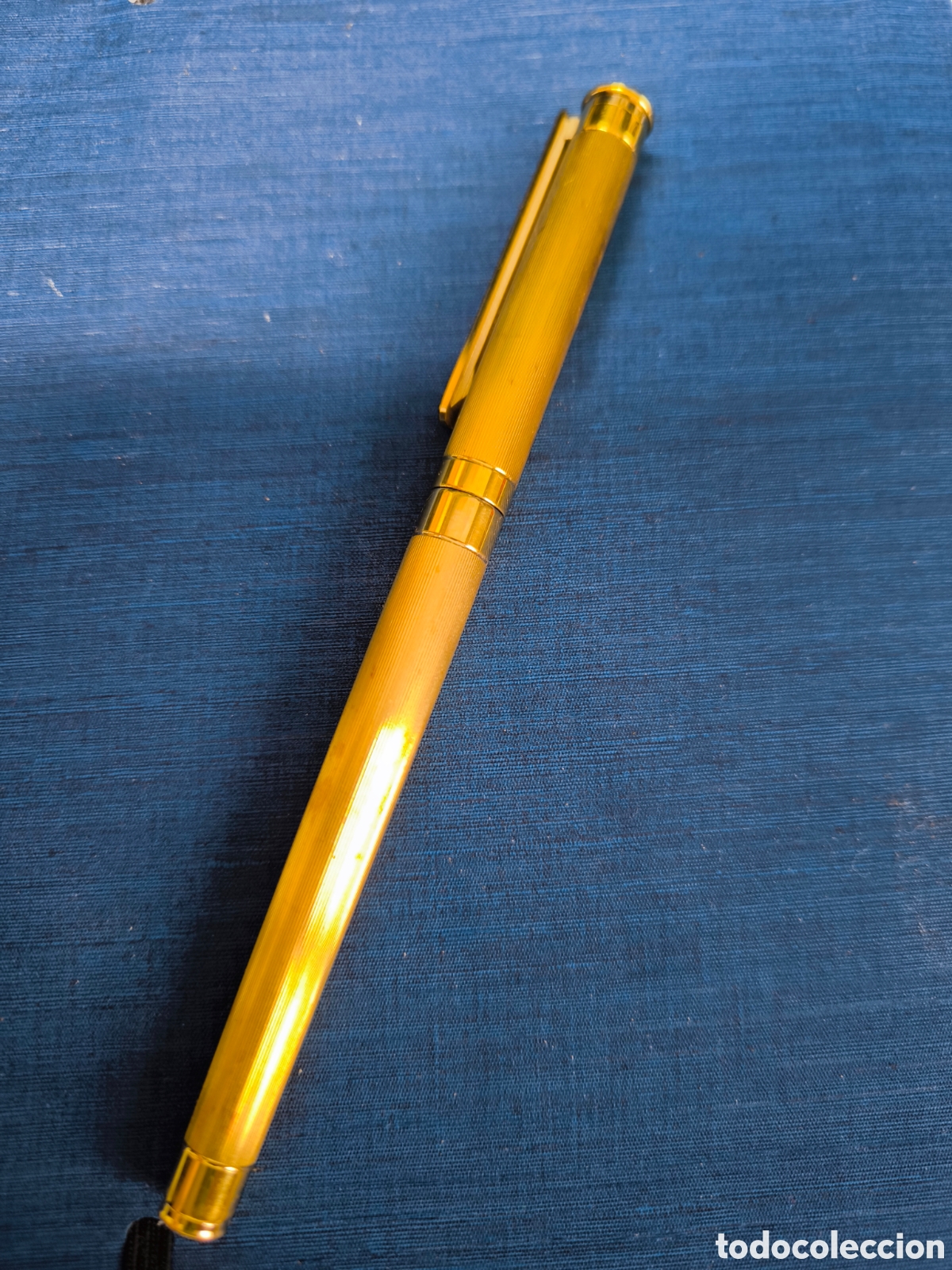 Plumas estilogr&aacute;ficas antiguas: Pluma Montblanc chapada en oro con punta de oro 18K - Foto 3