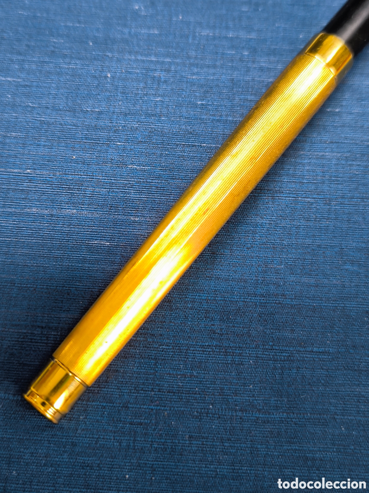 Plumas estilogr&aacute;ficas antiguas: Pluma Montblanc chapada en oro con punta de oro 18K - Foto 6
