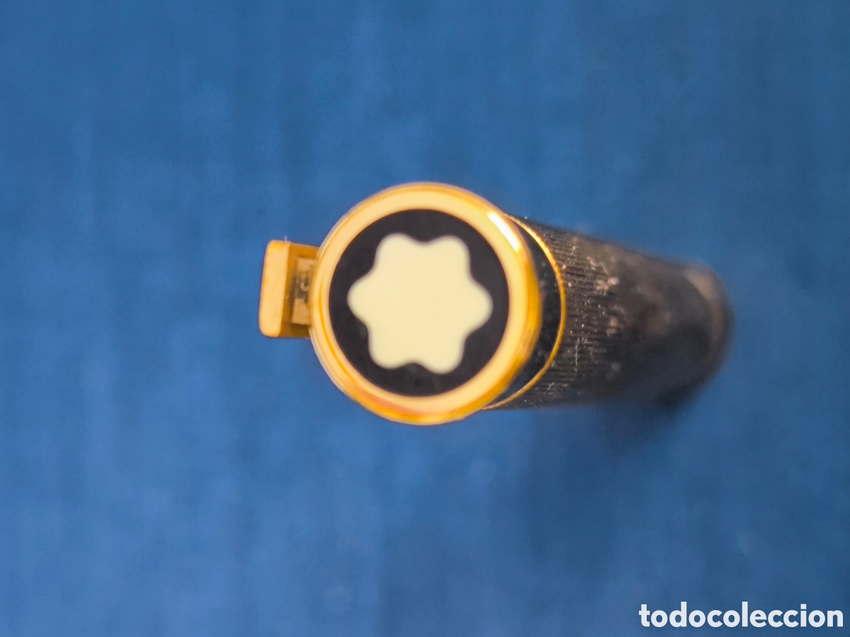 Plumas estilogr&aacute;ficas antiguas: Pluma Montblanc chapada en oro con punta de oro 18K - Foto 11