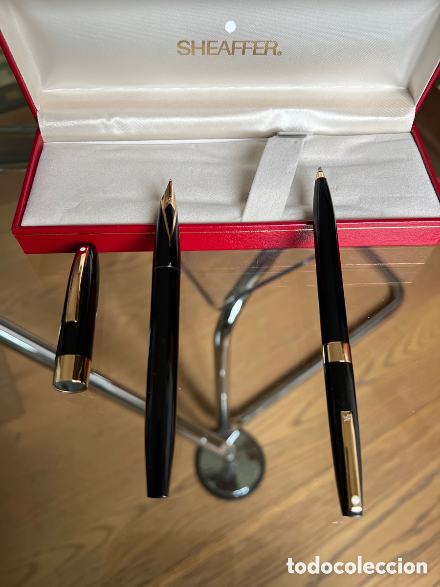 Plumas estilogr&aacute;ficas antiguas: Boligrafo y Pluma Sheaffer Nuevo - Foto 3