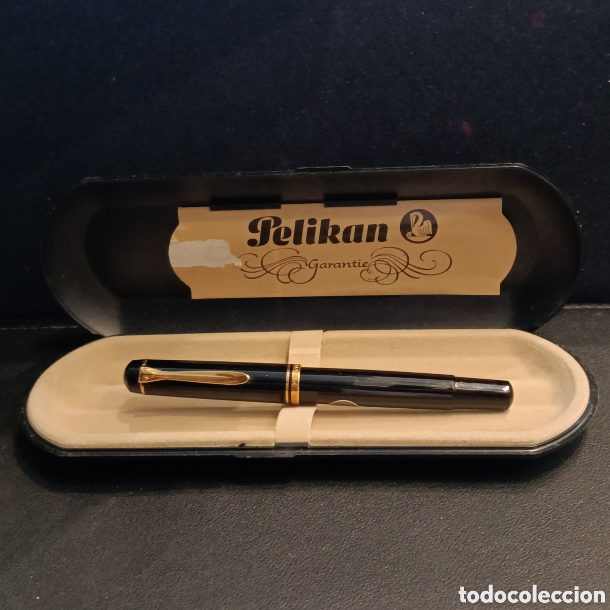 Plumas estilogr&aacute;ficas antiguas: Pluma Pelikan, plum&iacute;n de oro de 14 ct. - Foto 1