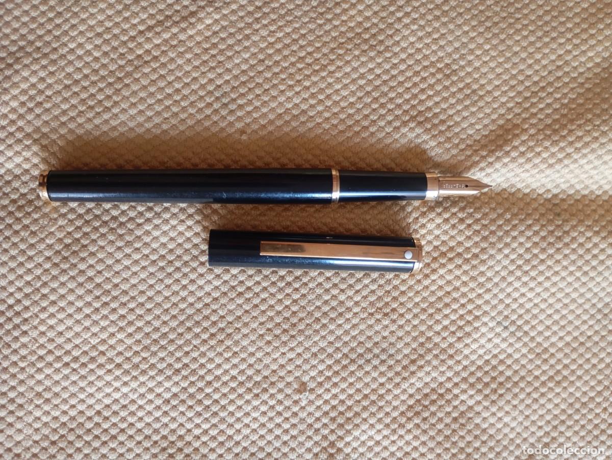 Plumas estilogr&aacute;ficas antiguas: Pluma Sheafer con plum&iacute;n de oro - Foto 2