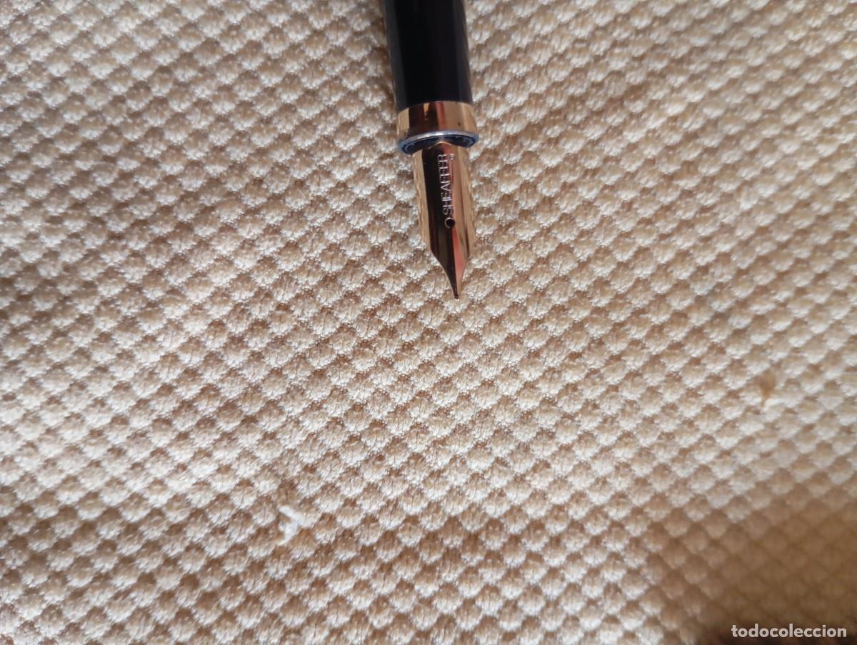Plumas estilogr&aacute;ficas antiguas: Pluma Sheafer con plum&iacute;n de oro - Foto 4