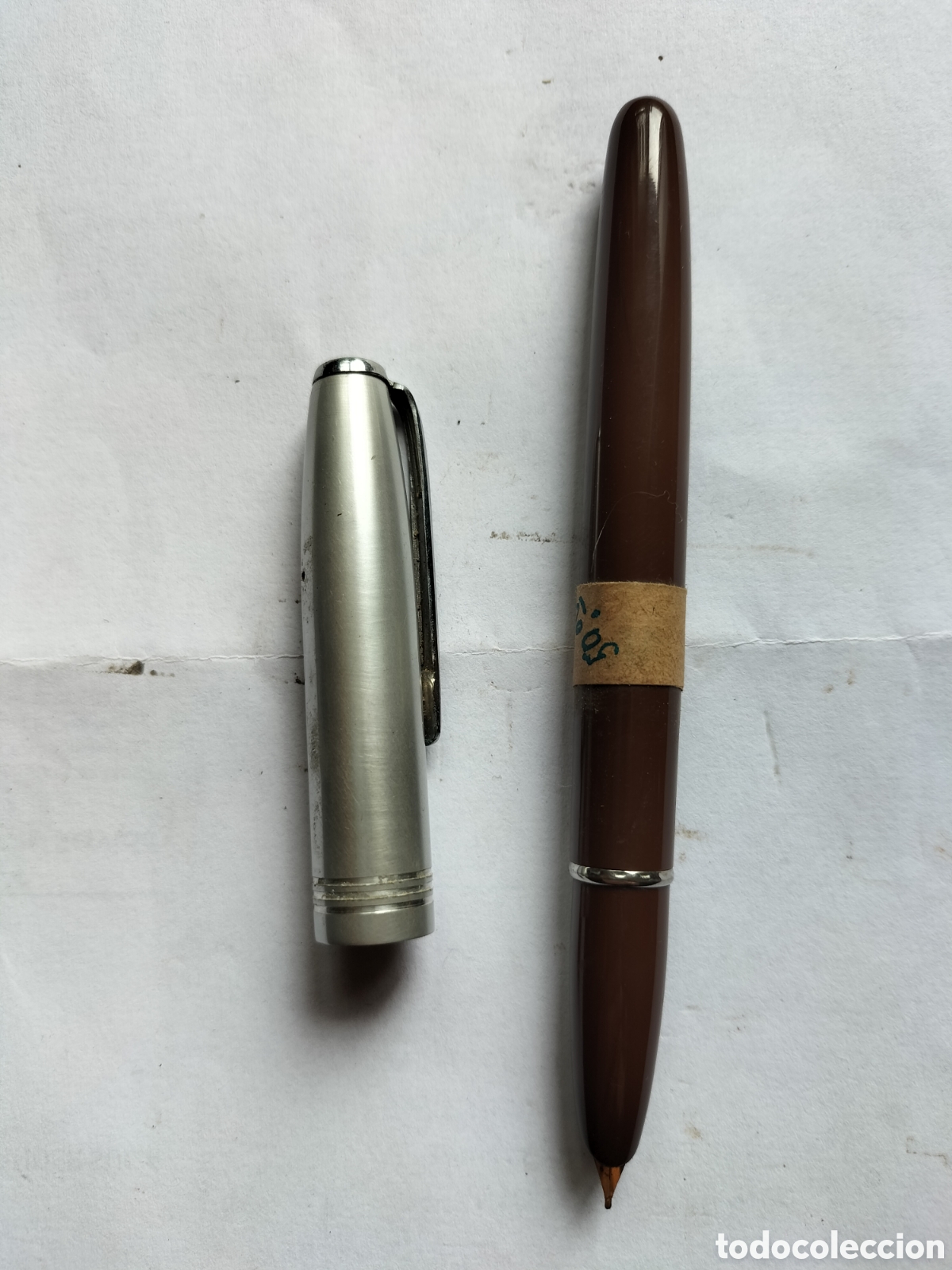 Alte F&uuml;llfederhalter: Pluma sin estrenar Pinky. Con su precio puesto.