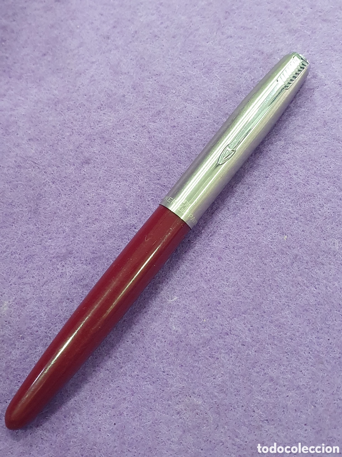 Plumas estilogr&aacute;ficas antiguas: Pluma Parker 21 Burdeos. (L57) - Foto 1