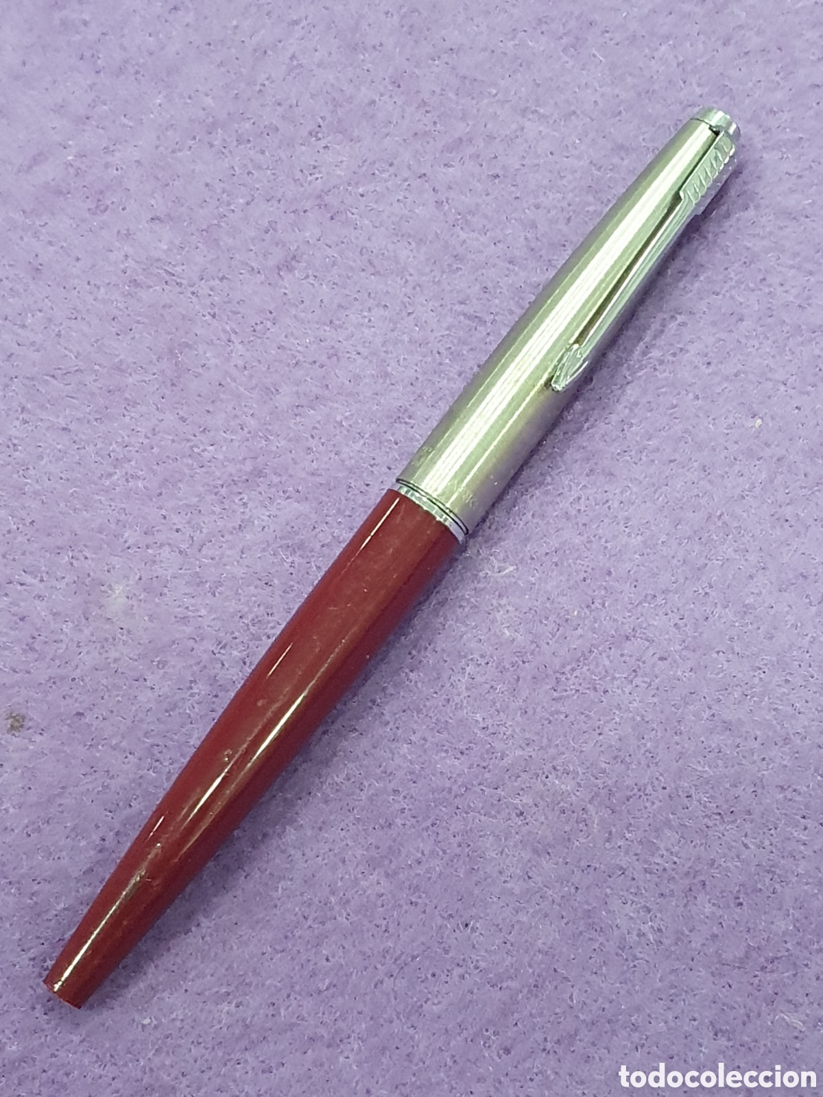 Plumas estilogr&aacute;ficas antiguas: Pluma Parker 45 Burdeos. (L57) - Foto 1