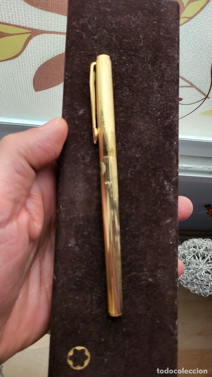Plumas estilogr&aacute;ficas antiguas: nos MONTBLANC oro 585 mm - Foto 1