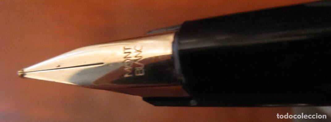 Plumas estilogr&aacute;ficas antiguas: PLUMA MONTBLANC NEGRO DORADO-FUNCIONA - Foto 1