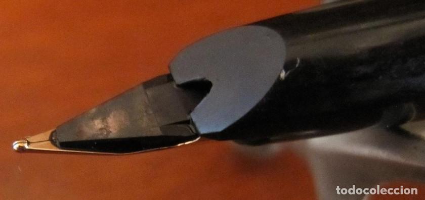 Plumas estilogr&aacute;ficas antiguas: PLUMA MONTBLANC NEGRO DORADO-FUNCIONA - Foto 4