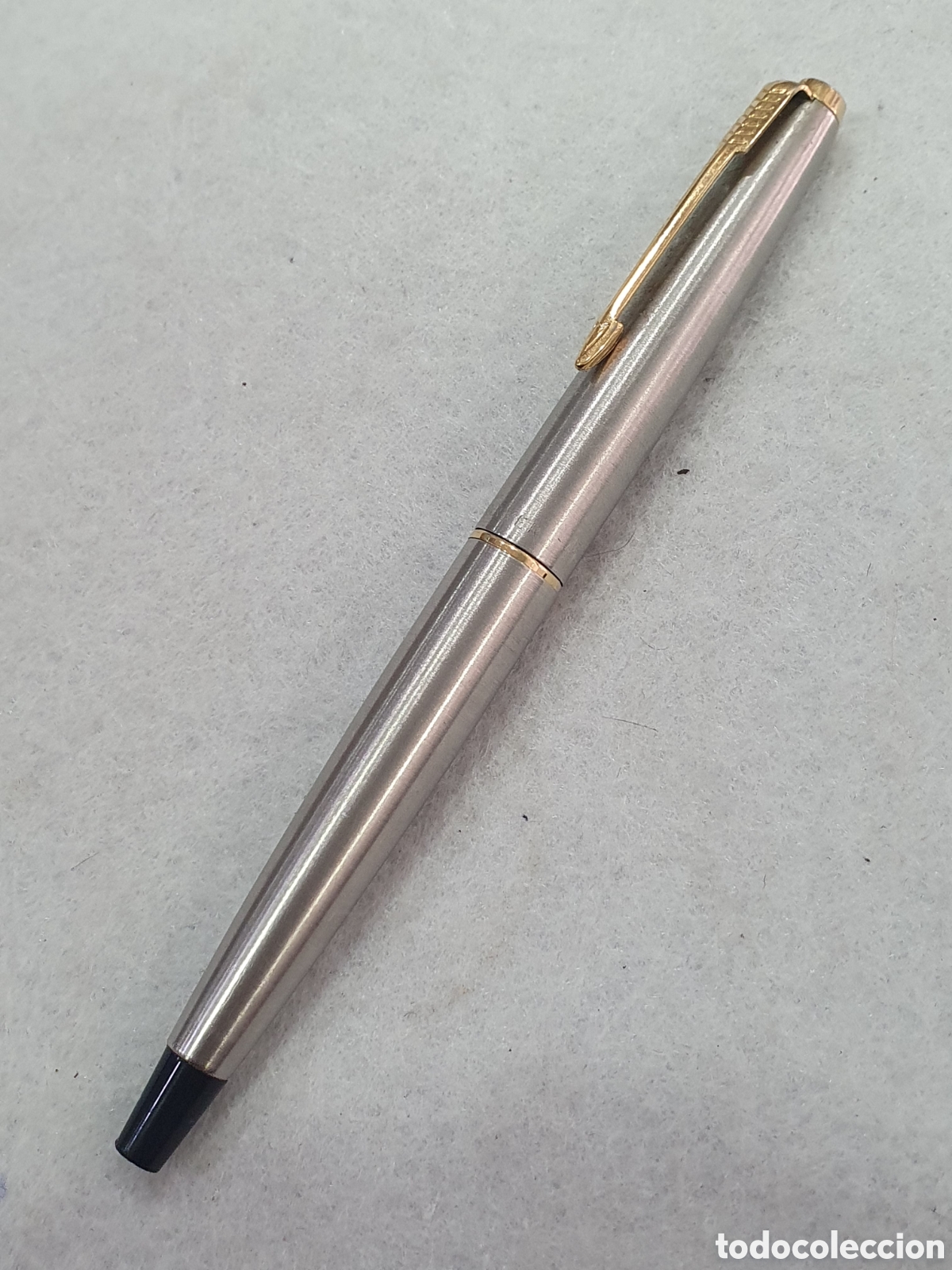 Plumas estilogr&aacute;ficas antiguas: Estilografica Parker 45 acero. (L46)