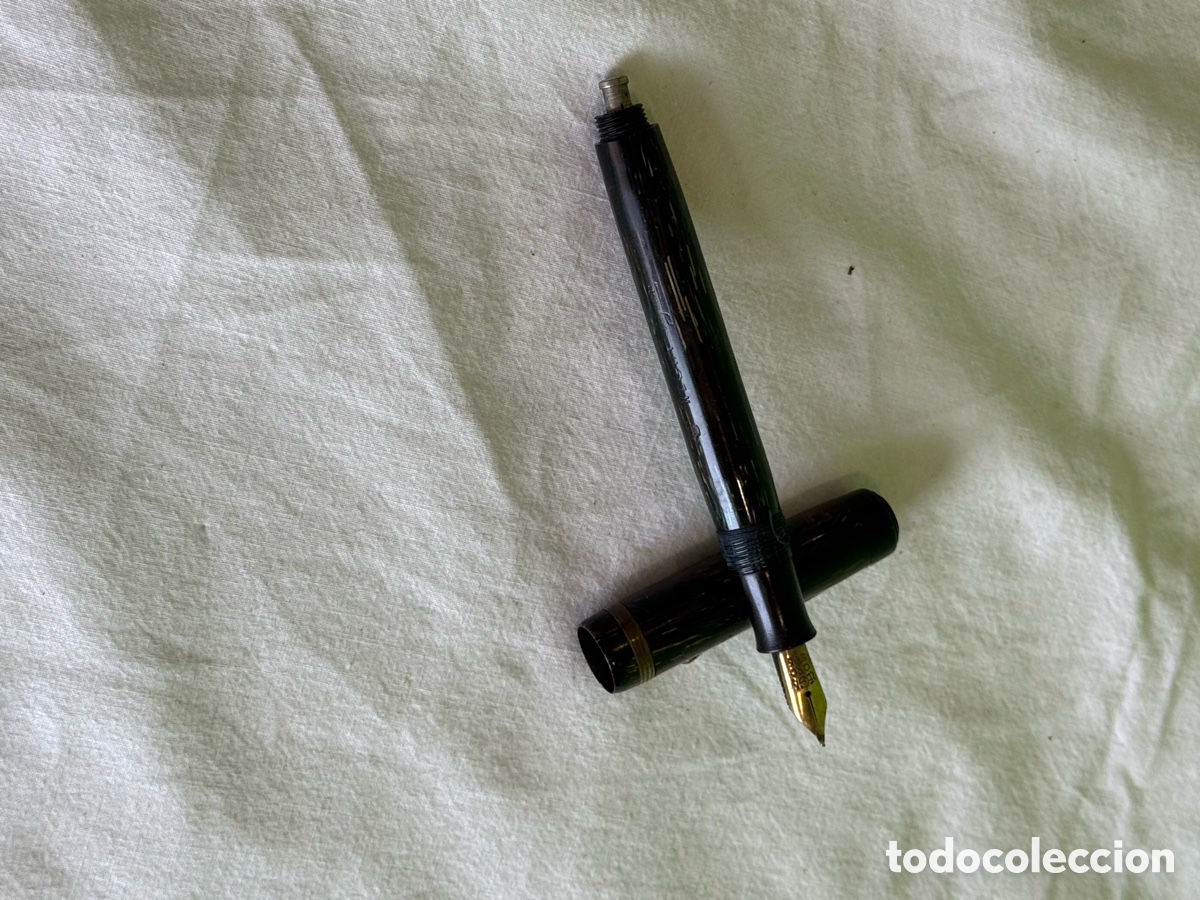 Plumas estilogr&aacute;ficas antiguas: Pluma Estilogr&aacute;fica Regia gorda plumin oro