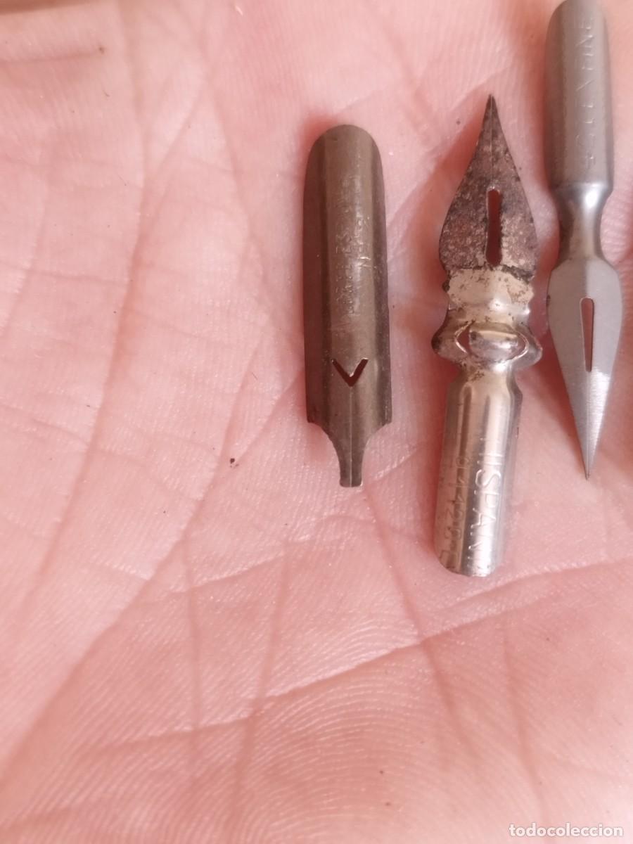 Plumas estilogr&aacute;ficas antiguas: Lote de 4 plumillas. - Foto 2