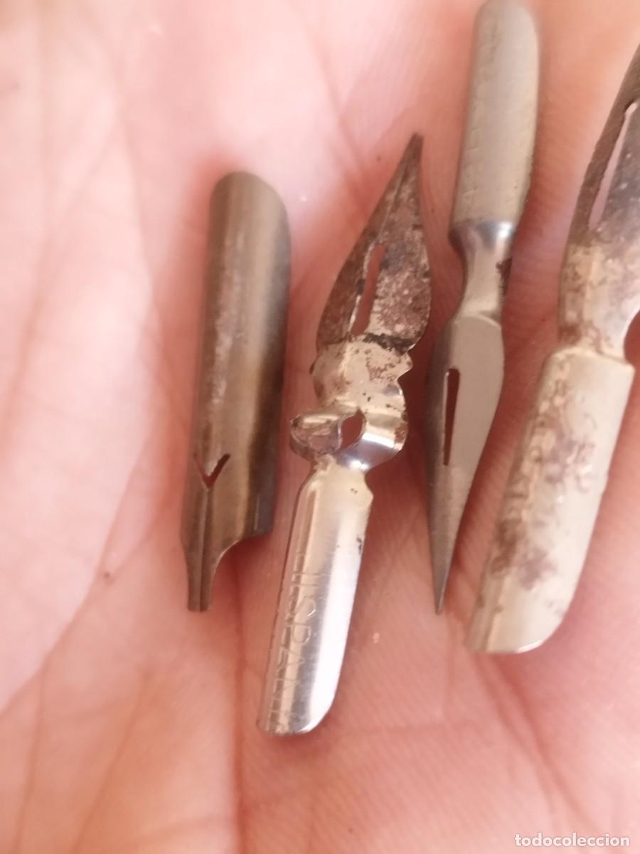 Plumas estilogr&aacute;ficas antiguas: Lote de 4 plumillas. - Foto 5