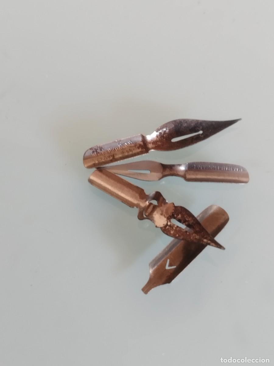 Plumas estilogr&aacute;ficas antiguas: Lote de 4 plumillas. - Foto 6