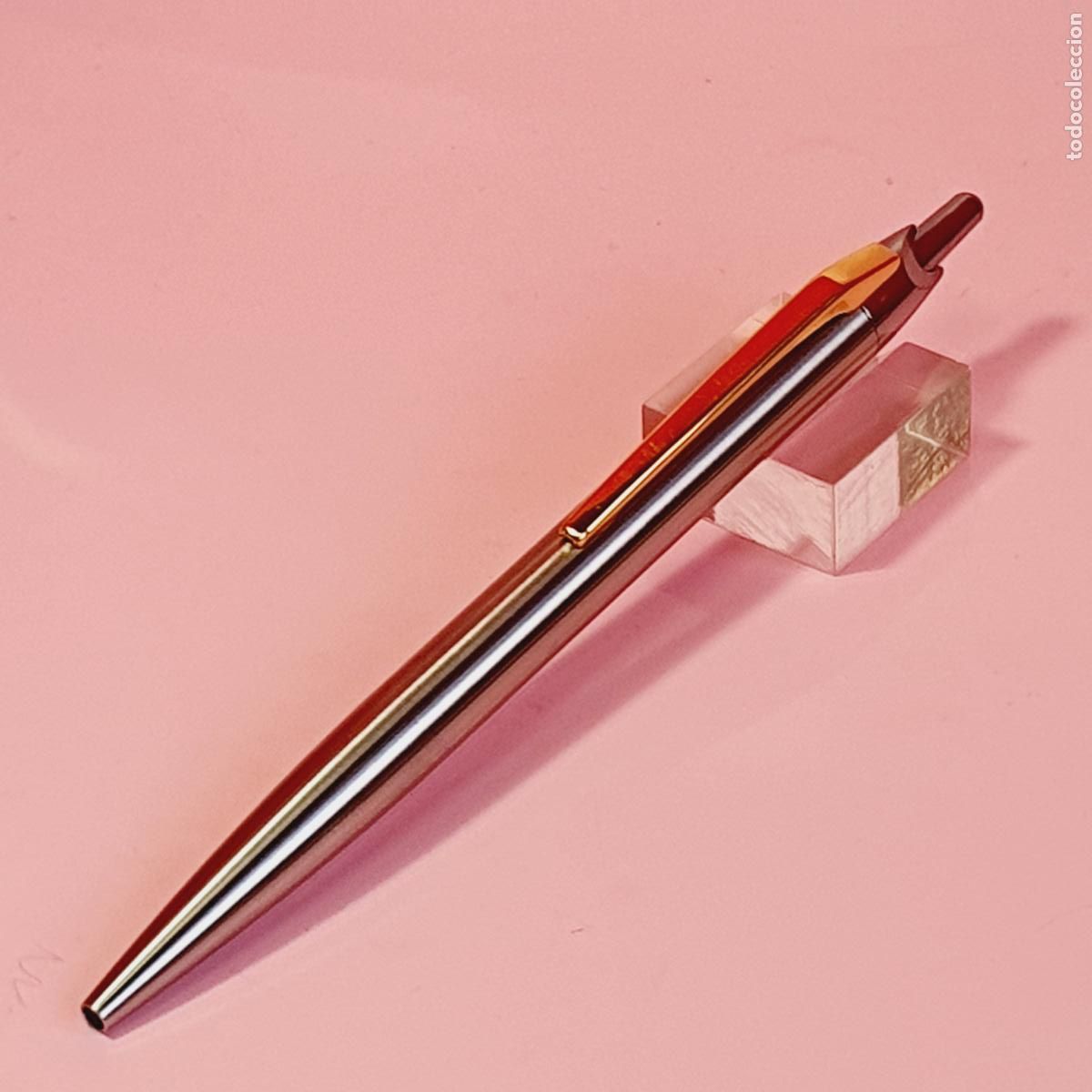 Plumas estilogr&aacute;ficas antiguas: BOL&Iacute;GRAFO-INOXCROM PURE-ACERO+ORO-ESPA&Ntilde;A-DESCATALOGADO-VER FOTOGRAF&Iacute;AS.
