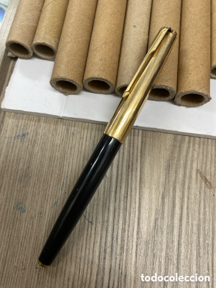 Plumas estilogr&aacute;ficas antiguas: Pluma-estiligr&aacute;fica Parker 61 Negro Fountain Pen