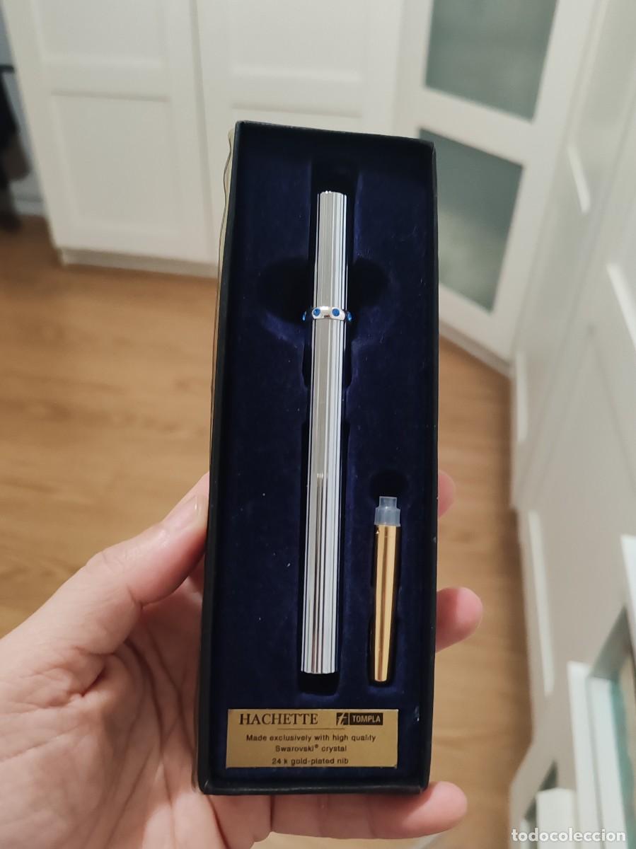 Plumas estilogr&aacute;ficas antiguas: Pluma Hachette 24 k oro - Foto 1