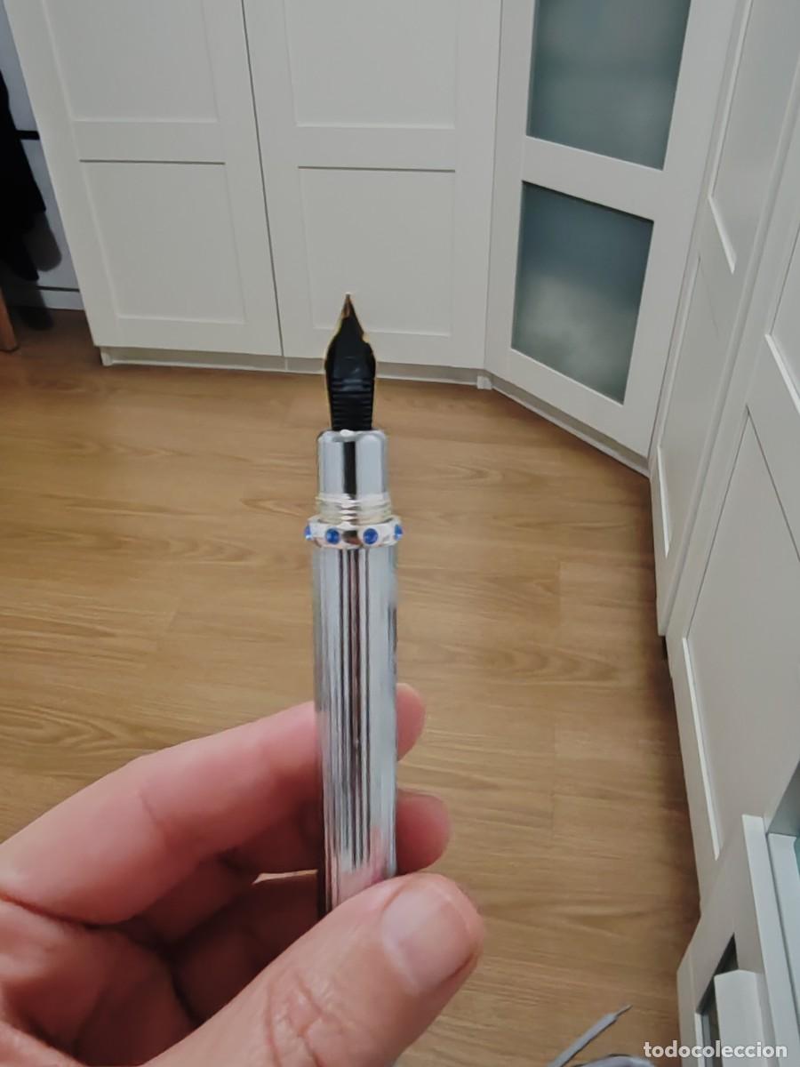 Plumas estilogr&aacute;ficas antiguas: Pluma Hachette 24 k oro - Foto 4
