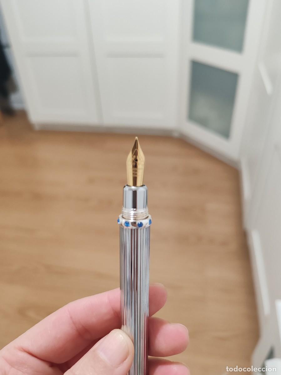 Plumas estilogr&aacute;ficas antiguas: Pluma Hachette 24 k oro - Foto 5