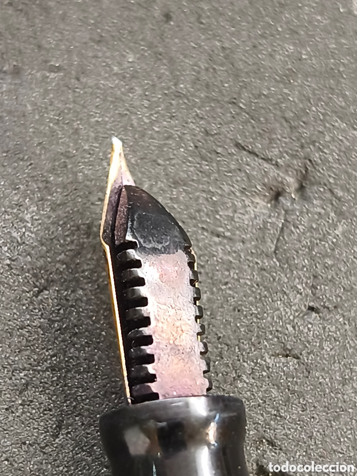 Plumas estilogr&aacute;ficas antiguas: Pluma Parker Vacumatic, plum&iacute;n oro 14k - Foto 4