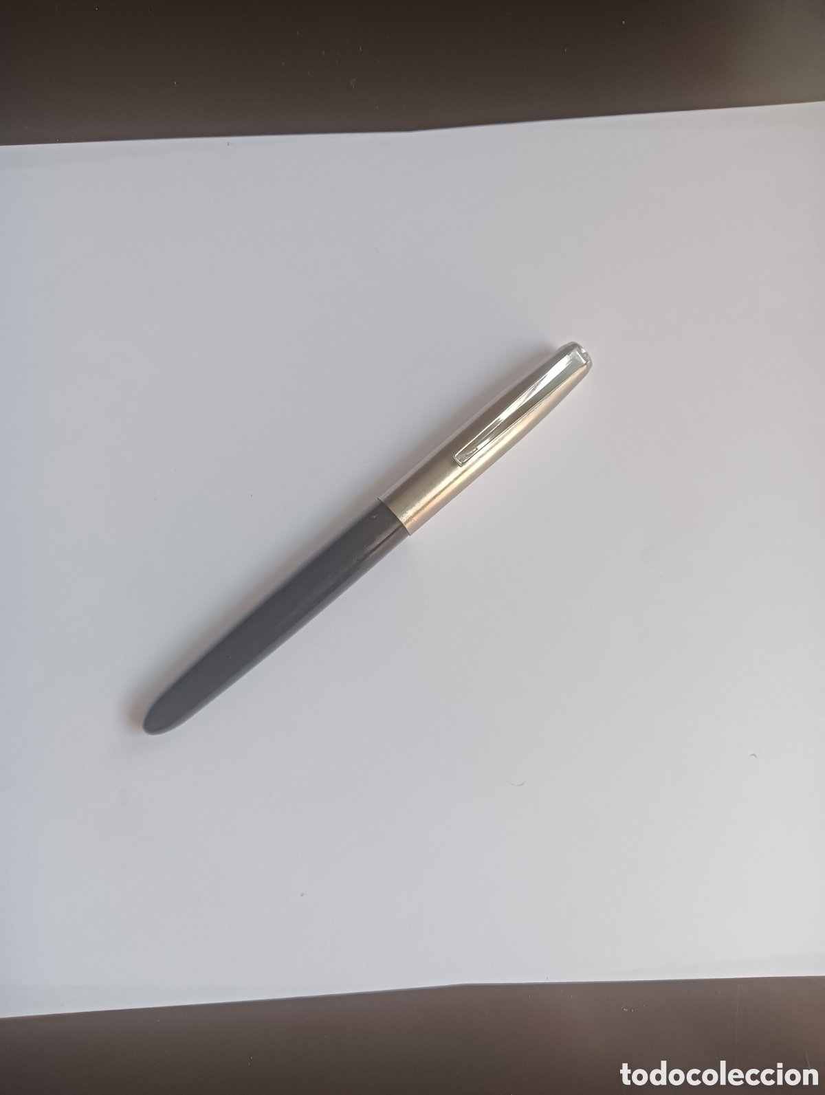 Plumas estilogr&aacute;ficas antiguas: PLUMA ESTILOGRAFICA PARKER 21 NEGRA MADE IN USA