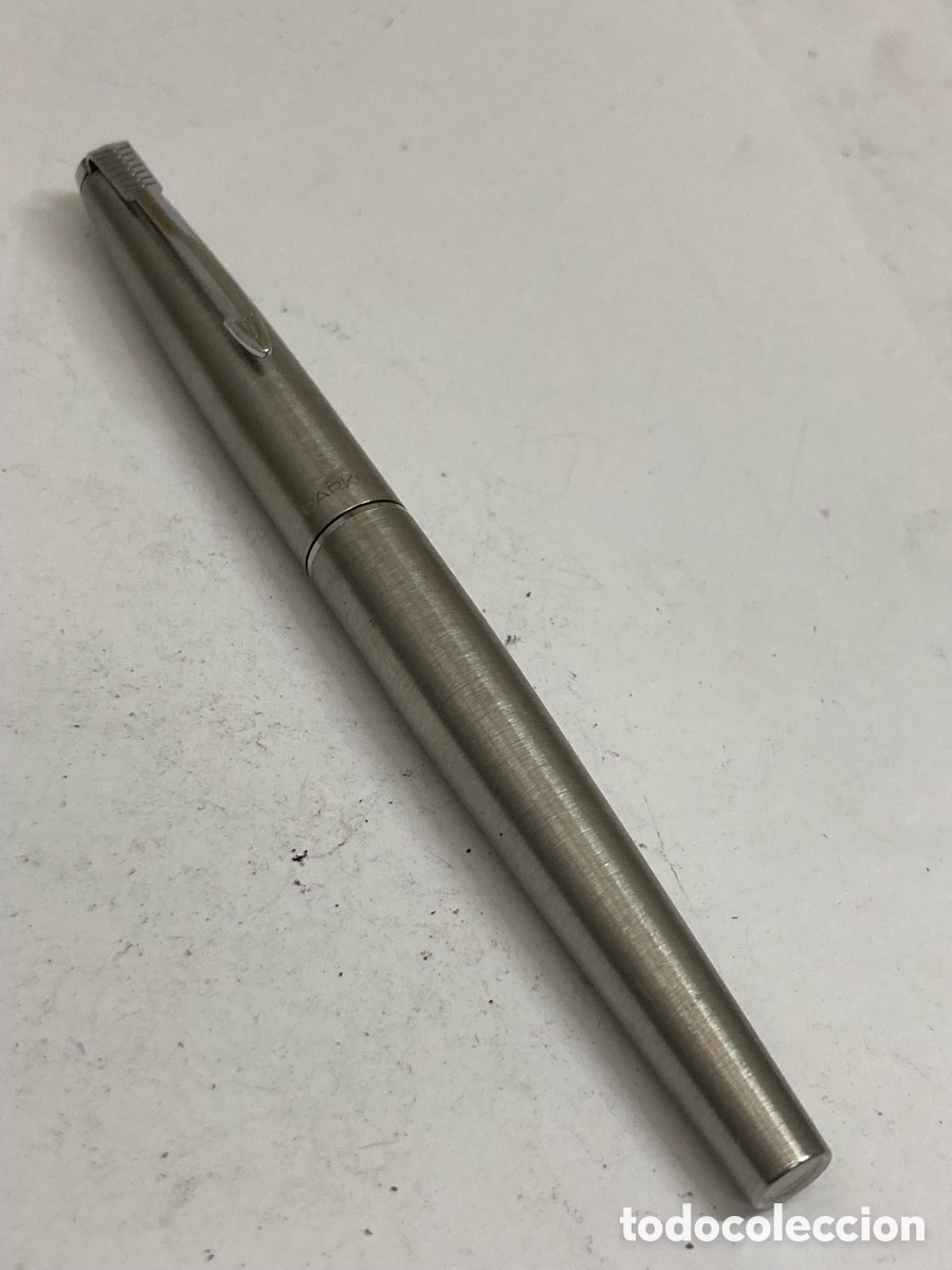 Alte F&uuml;llfederhalter: Pluma Parker cuerpo met&aacute;lico