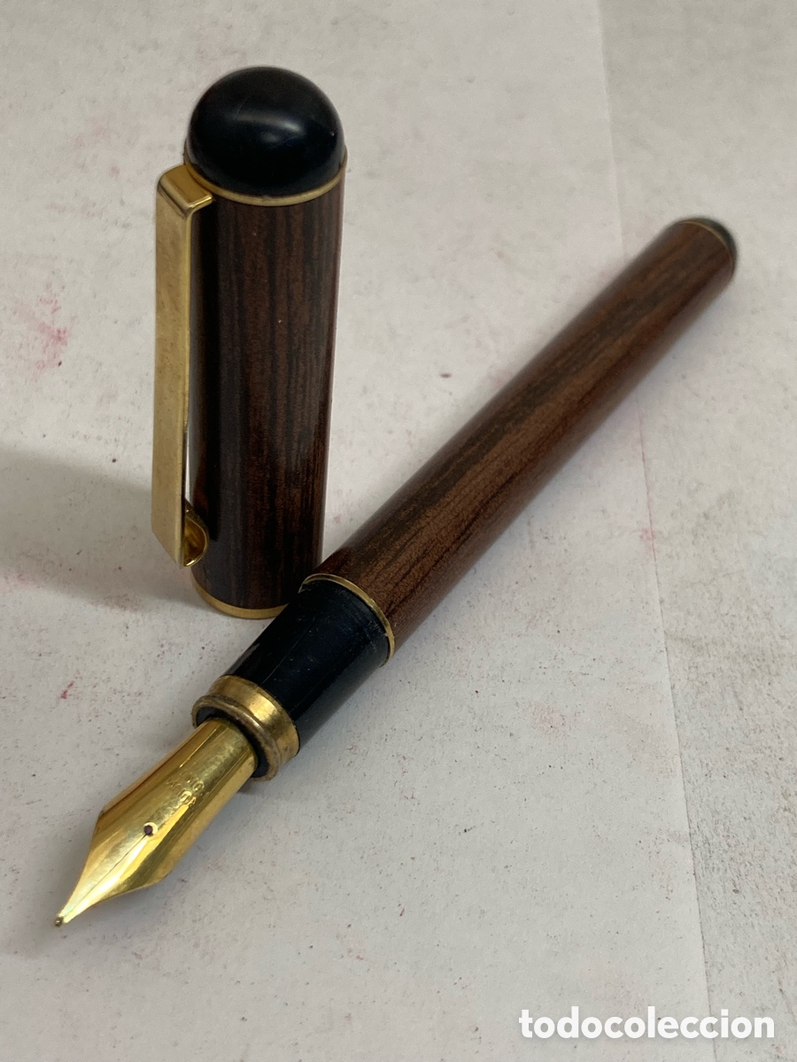 Plumas estilogr&aacute;ficas antiguas: Pluma Dator cuerpo madera /PLUMA25-4 - Foto 2