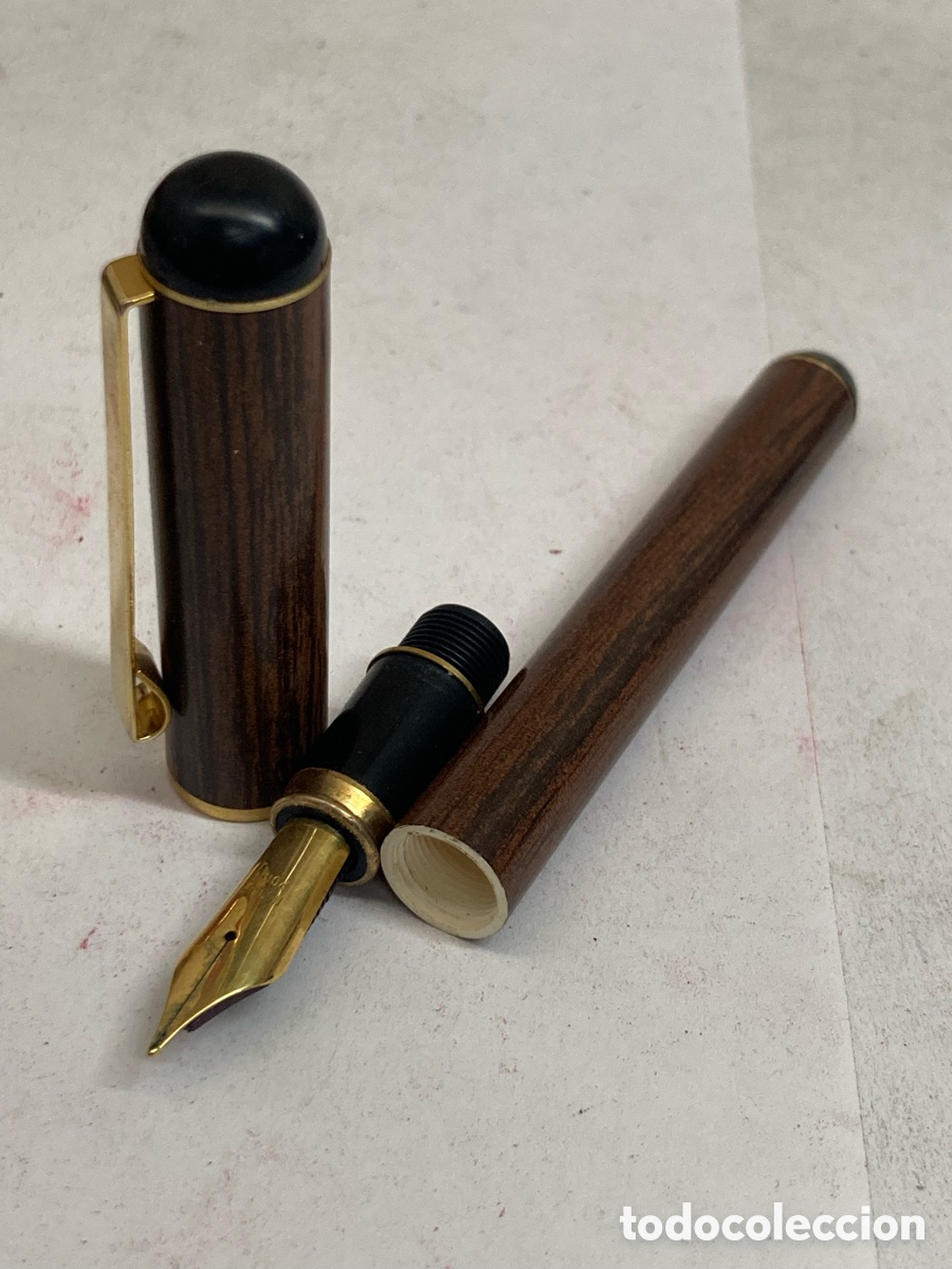 Plumas estilogr&aacute;ficas antiguas: Pluma Dator cuerpo madera /PLUMA25-4 - Foto 3