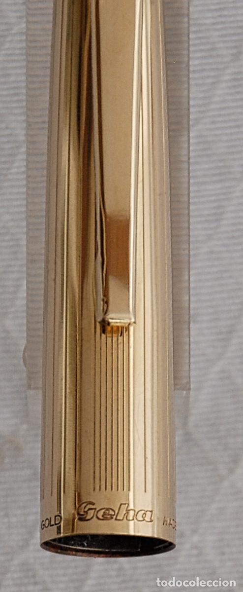 Plumas estilogr&aacute;ficas antiguas: GEHA CAP ROLLED GOLD 1970,s - Foto 14