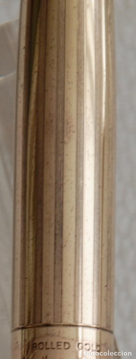 Plumas estilogr&aacute;ficas antiguas: PARKER MODELO RARO - PRESS BUTTOM - Foto 10