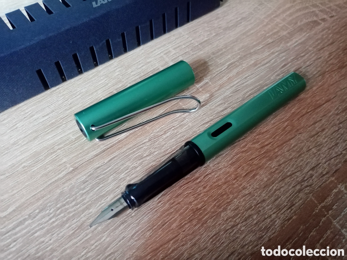 Plumas estilogr&aacute;ficas antiguas: PLUMA LAMY AL STAR VERDE, DEFECTO EN EL CAPUCH&Oacute;N - Foto 1