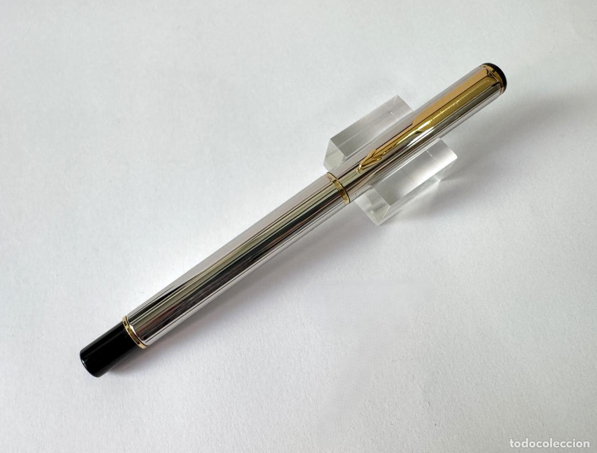 Plumas estilogr&aacute;ficas antiguas: PARKER RIALTO METAL CROMADO ESTILOGRAFICA INGLESA