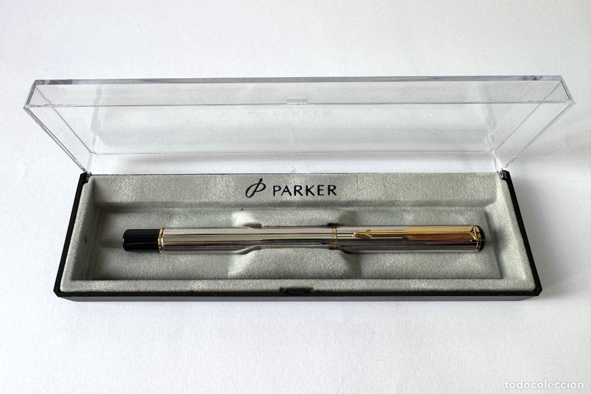 Plumas estilogr&aacute;ficas antiguas: PARKER RIALTO METAL CROMADO ESTILOGRAFICA INGLESA