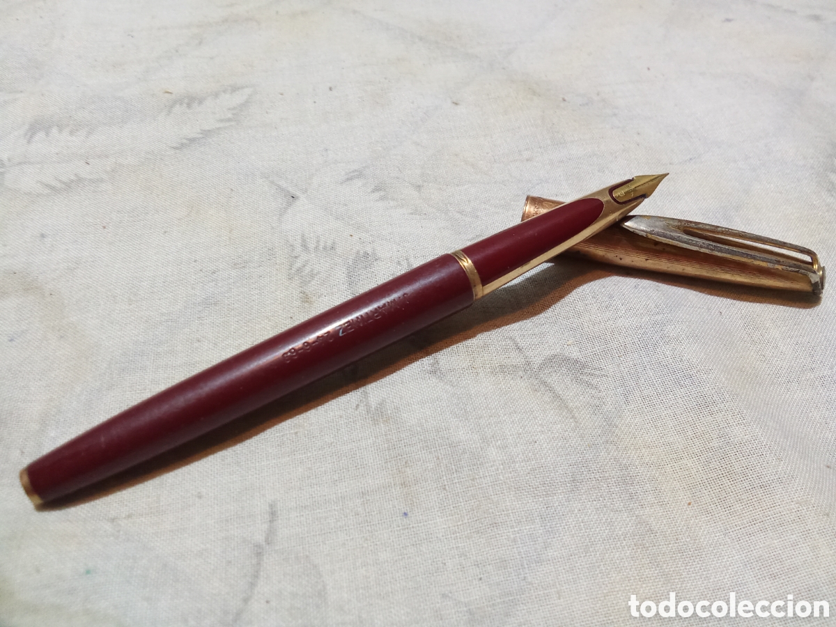 Plumas estilogr&aacute;ficas antiguas: PRECIOSA PLUMA WATERMAN CON PLUM&Iacute;N DE ORO DE 18 K