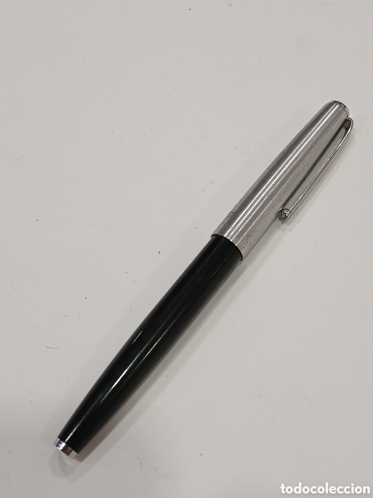 Old Fountain Pens: Estilogr&aacute;fica Stylflex negra y acero. (L57)