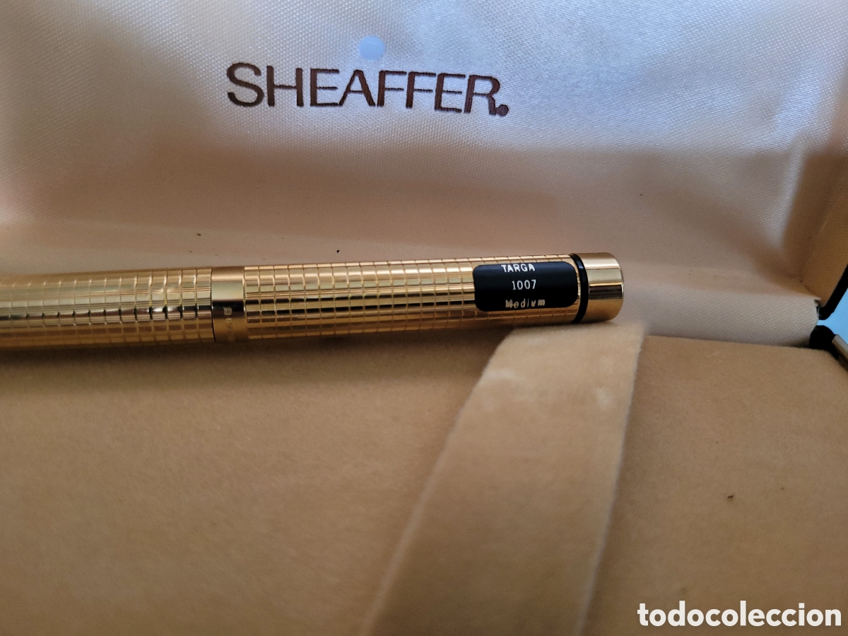 Plumas estilogr&aacute;ficas antiguas: PLUMA SHEAFFER, GOLD ELECTROPLATED, TARGA 1007 - Foto 5