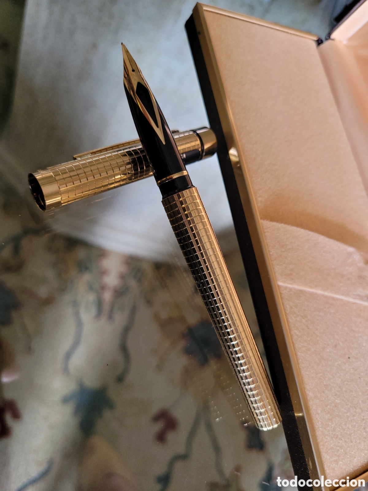Plumas estilogr&aacute;ficas antiguas: PLUMA SHEAFFER, GOLD ELECTROPLATED, TARGA 1007 - Foto 2