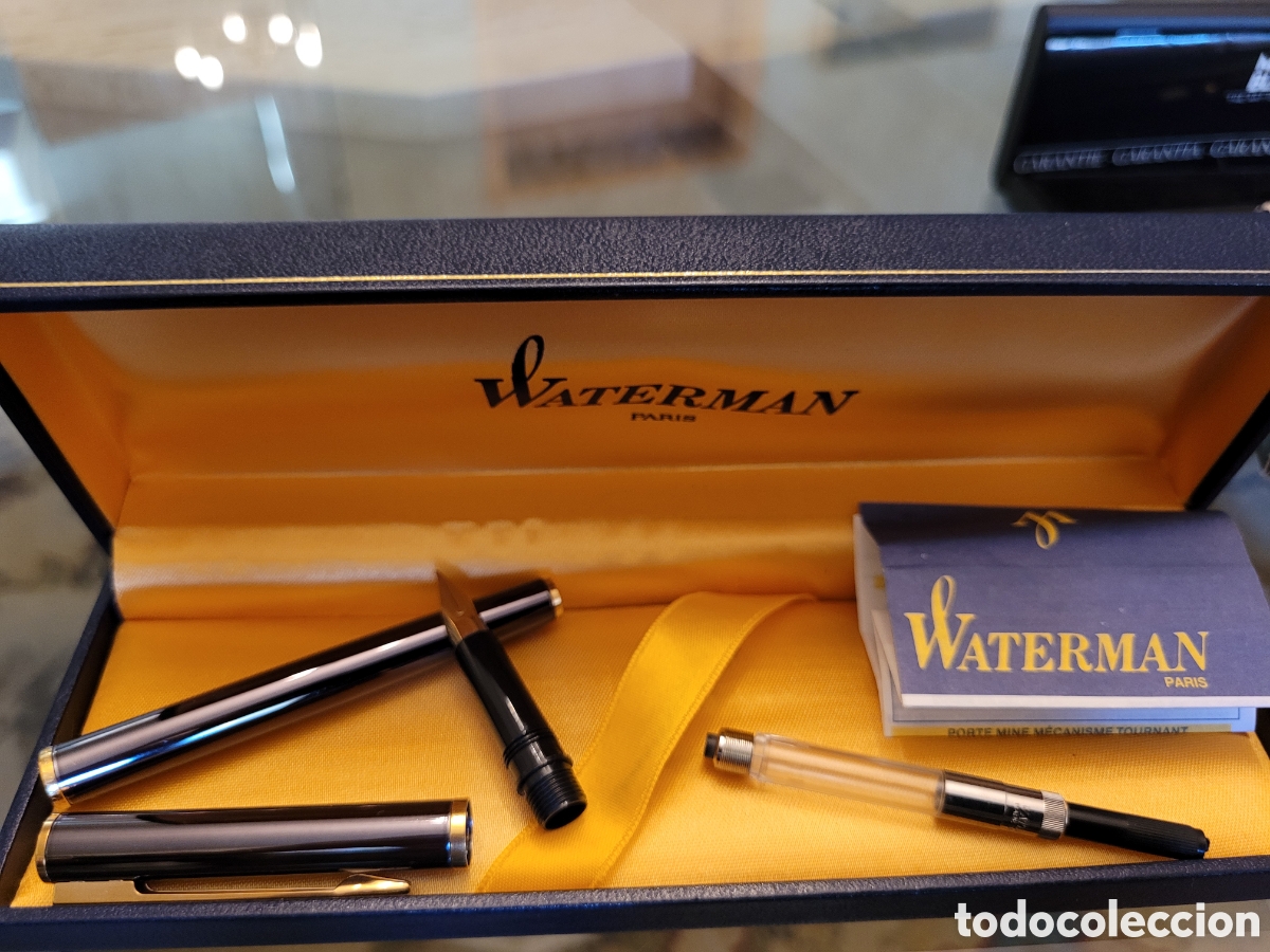 Plumas estilogr&aacute;ficas antiguas: PLUMA WATERMAN, ACERO - Foto 5