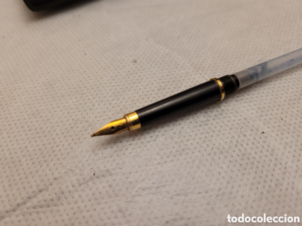 Plumas estilogr&aacute;ficas antiguas: PLUMA extrafina STYLO, SILVER MACH - Foto 3