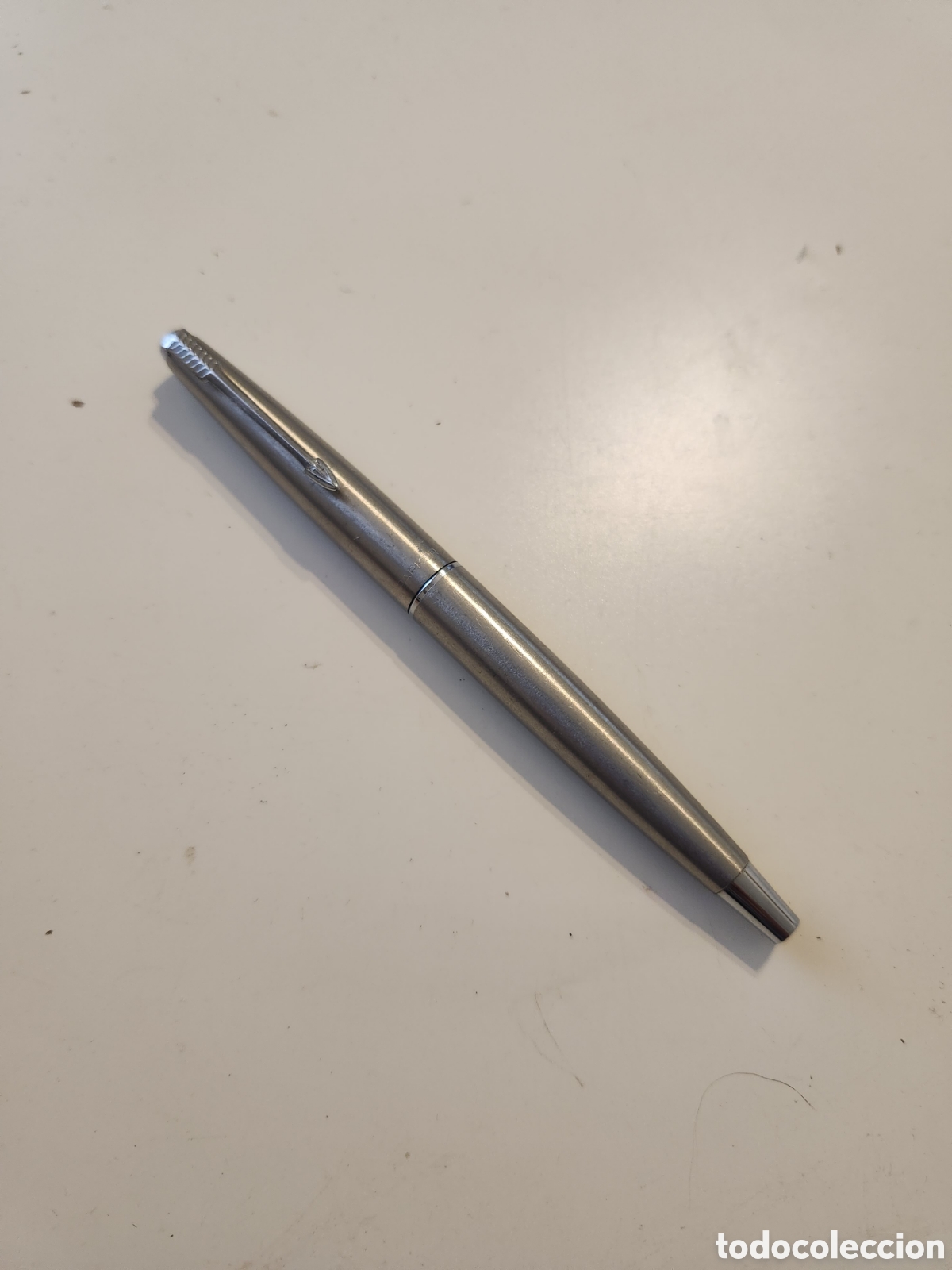 Plumas estilogr&aacute;ficas antiguas: PLUMA ESTILOGRAFICA PARKER VINTAGE. 45?. Plateada
