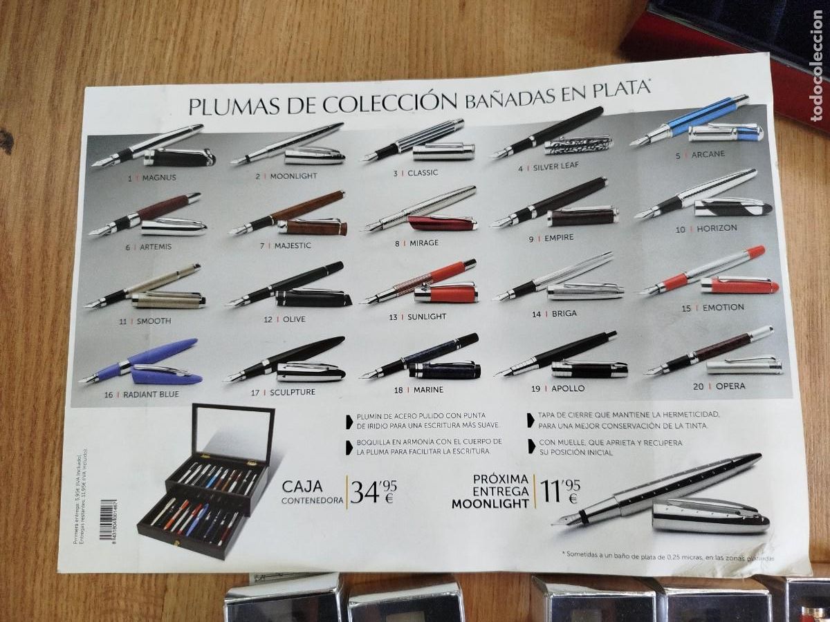 Plumas estilogr&aacute;ficas antiguas: Plumas de colecci&oacute;n ba&ntilde;adas en plata - Foto 4