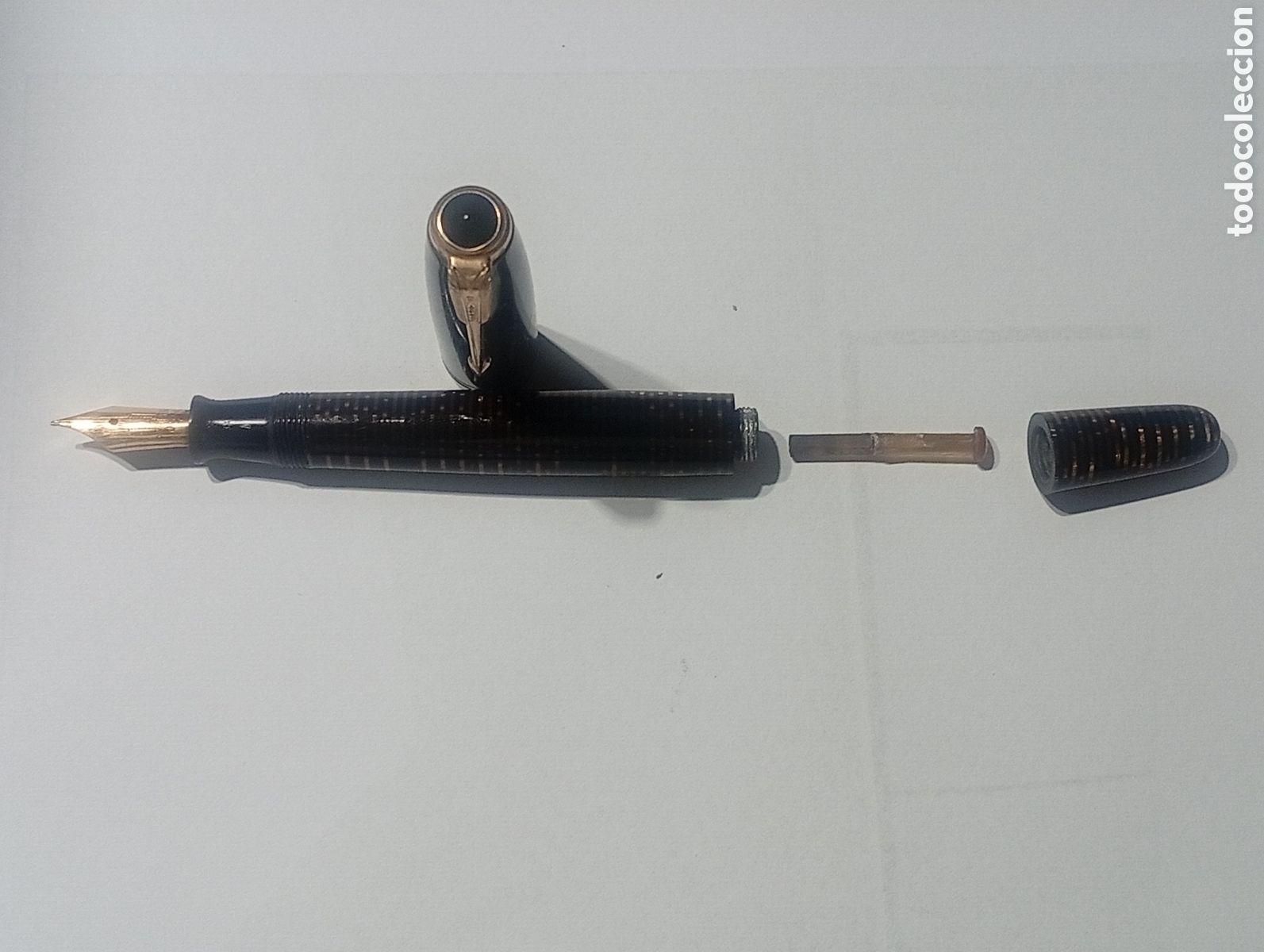 Plumas estilogr&aacute;ficas antiguas: Pluma Parker Vacumatic 1940 USA - Foto 7